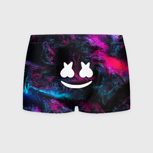 Мужские трусы 3D Marshmello NEON Фото 01 Мужские трусы 3D Marshmello NEON Фото 01