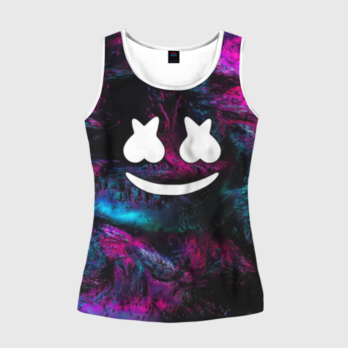 Женская майка 3D Marshmello NEON Фото 01 Женская майка 3D Marshmello NEON Фото 01