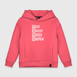 Детское худи Oversize хлопок EAT - sleep - Apex - repeat