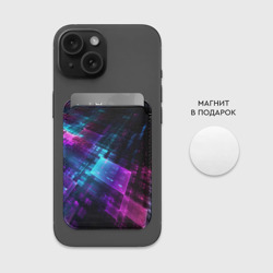 Картхолдер Magsafe магнитный Неоновая абстракция - фото 2