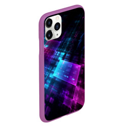 Чехол для iPhone 11 Pro матовый Неоновая абстракция - фото 2