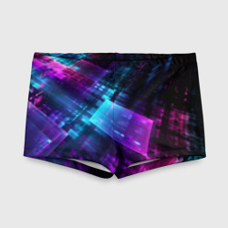 Детские купальные плавки 3D Неоновая абстракция