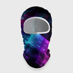 Балаклава 3D Неоновая абстракция