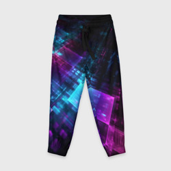 Детские брюки 3D Неоновая абстракция