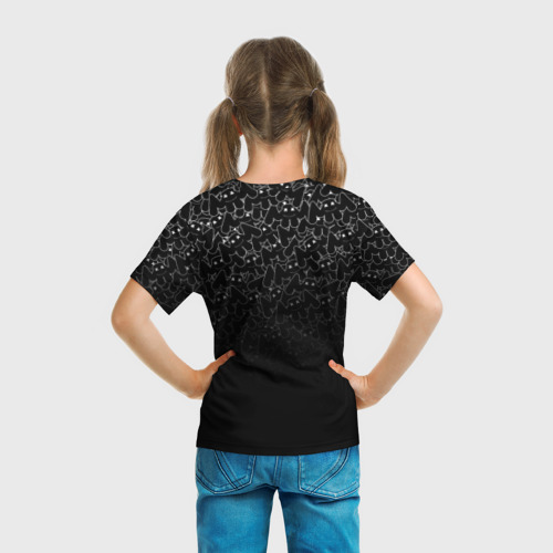 Детская футболка 3D Marshmello black, цвет 3D печать - фото 6