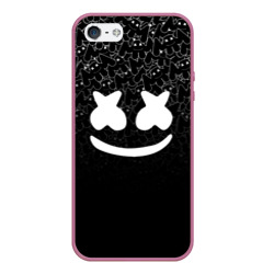 Чехол для iPhone 5/5S матовый Marshmello black