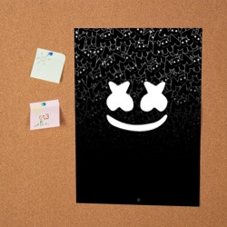 Постер Marshmello black - фото 2