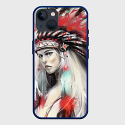 Чехол для iPhone 14 Индейская девушка