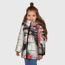 Зимняя куртка для девочек 3D Индейская девушка - фото 2
