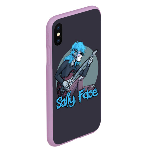 Чехол для iPhone XS Max матовый Sally Face, цвет сиреневый - фото 3