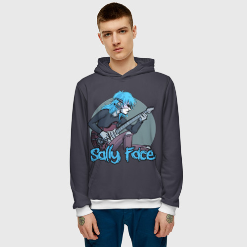 Мужская толстовка 3D Sally Face, цвет белый - фото 3