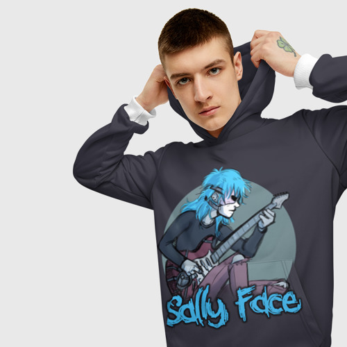 Мужская толстовка 3D Sally Face, цвет белый - фото 5