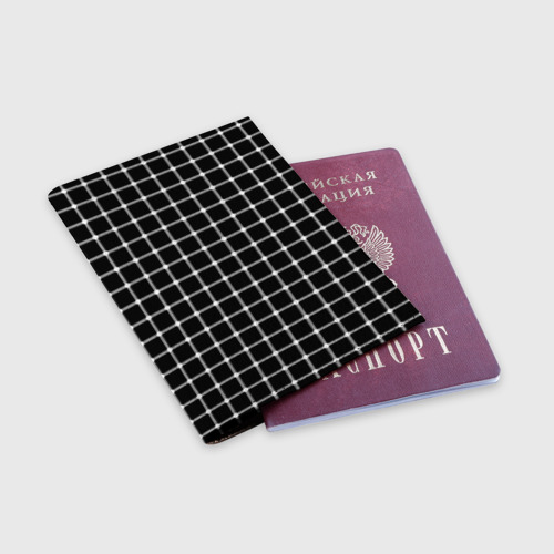 Обложка для паспорта матовая кожа Неуловимые серый точки, цвет пыльно-розовый - фото 3