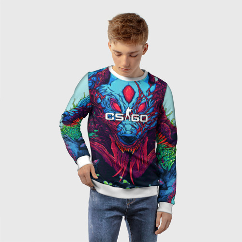 Детский свитшот 3D Hyper beast, цвет 3D печать - фото 3