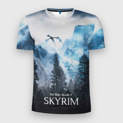 Мужская футболка 3D Slim Skyrim