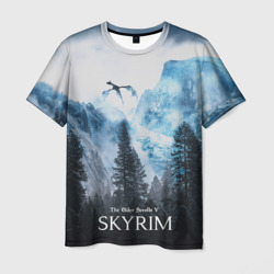 Мужская футболка 3D Skyrim
