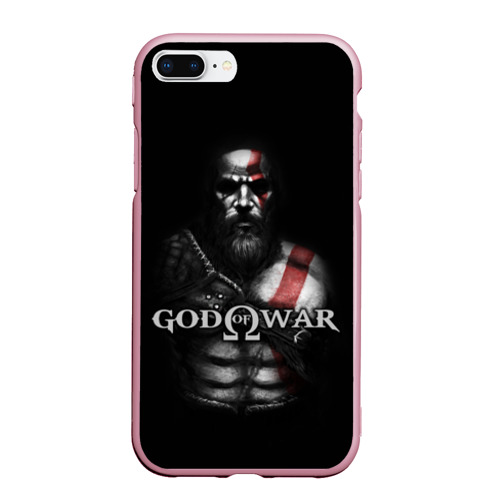 Чехол для iPhone 7Plus/8 Plus матовый God of War, цвет розовый