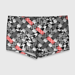 Сетка плетёнка – Мужские купальные плавки 3D с принтом купить со скидкой в -11%