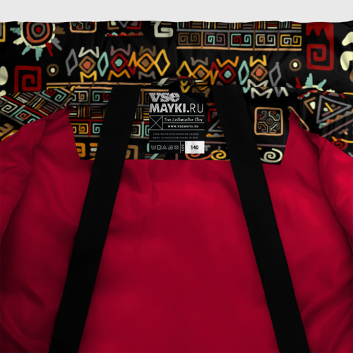 Зимняя куртка для мальчиков 3D с принтом Этнический орнамент - Африка, фото #5