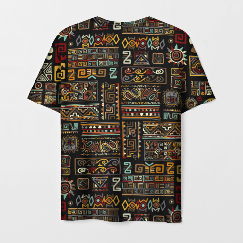Мужская футболка 3D Этнический орнамент - Африка, цвет 3D печать - фото 2