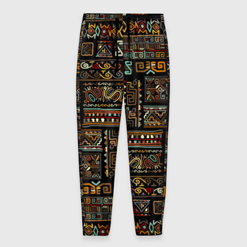 Мужские брюки 3D с принтом Этнический орнамент - Африка, вид спереди #2