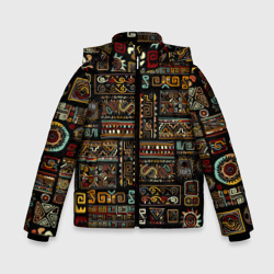 Этнический орнамент - Африка – Зимняя куртка для мальчиков 3D с принтом купить
