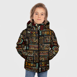 Зимняя куртка для мальчиков 3D Этнический орнамент - фото 2