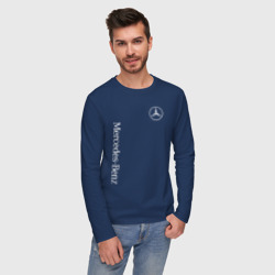 Мужской лонгслив хлопок Mercedes-Benz AMG Мерседес - фото 2