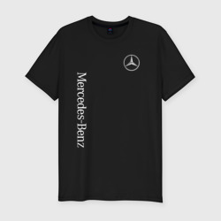 Мужская футболка хлопок Slim Mercedes-Benz AMG Мерседес