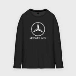 Женский лонгслив oversize хлопок Mercedes-Benz AMG Мерседес