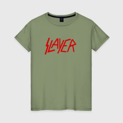 Женская футболка хлопок Slayer