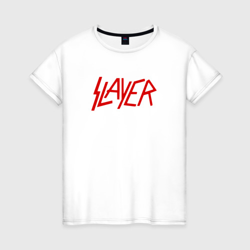 Женская футболка хлопок Slayer, цвет белый