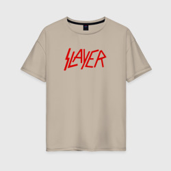 Женская футболка хлопок Oversize Slayer