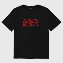 Мужская футболка хлопок Oversize Slayer