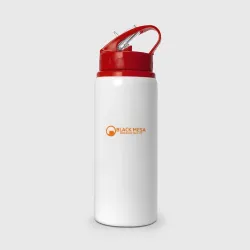 Бутылка для воды с трубочкой Half-life black Mesa