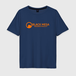 Мужская футболка хлопок Oversize Half-life black Mesa