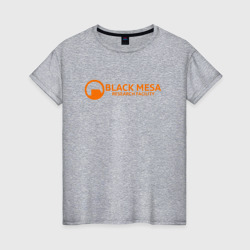 Женская футболка хлопок Half-life black Mesa