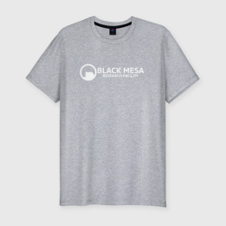 Мужская футболка хлопок Slim Half-life black Mesa
