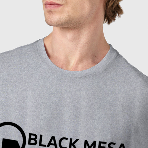 Мужская футболка хлопок Half-life, цвет меланж - фото 6