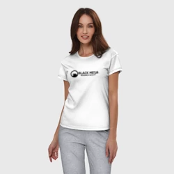 Женская пижама с белой футболкой хлопок Half-life - фото 2