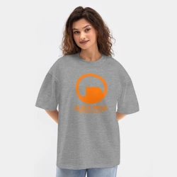 Женская футболка Oversize хлопок texturе Half-life - фото 2