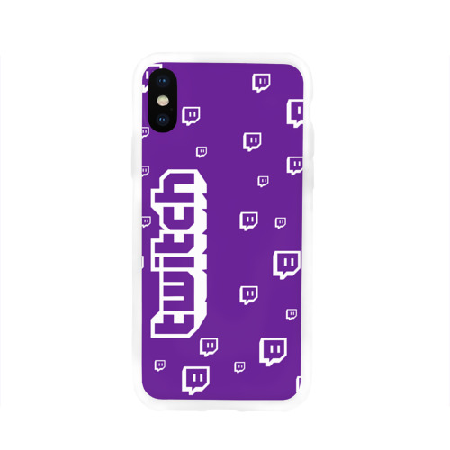 Чехол для Apple iPhone X силиконовый глянцевый Twitch Фото 01 Чехол для Apple iPhone X силиконовый глянцевый Twitch Фото 01