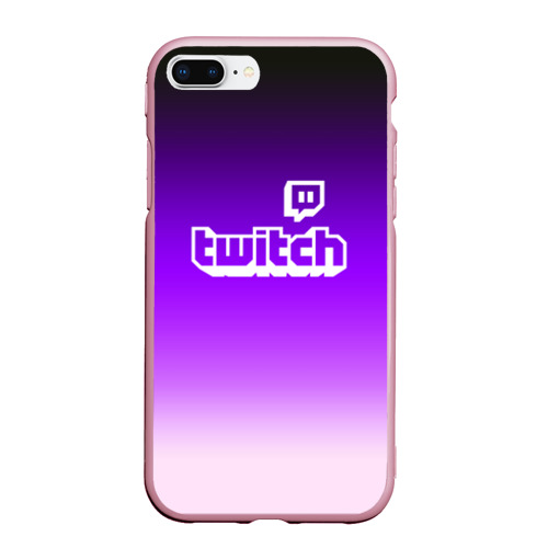 Чехол для iPhone 7Plus/8 Plus матовый Twitch, цвет розовый