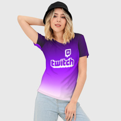 Женская футболка 3D Slim Twitch - фото 2