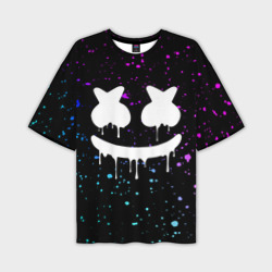 Мужская футболка oversize 3D Marshmello Melt