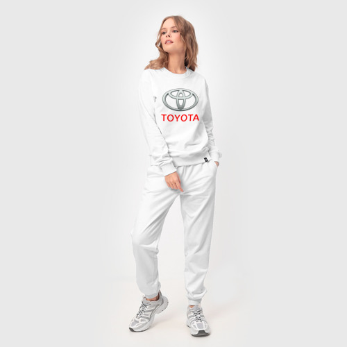 Женский костюм хлопок Toyota, цвет белый - фото 3