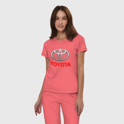 Женская пижама хлопок Toyota - фото 2