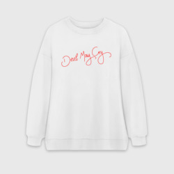 Женский свитшот oversize без начеса хлопок Devil May Cry