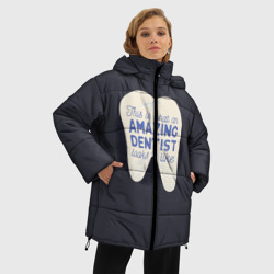 Женская зимняя куртка Oversize Дантист - фото 2