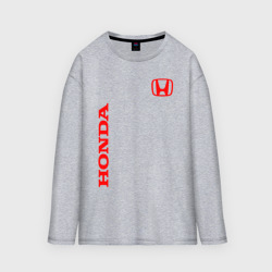 Мужской лонгслив oversize хлопок Honda